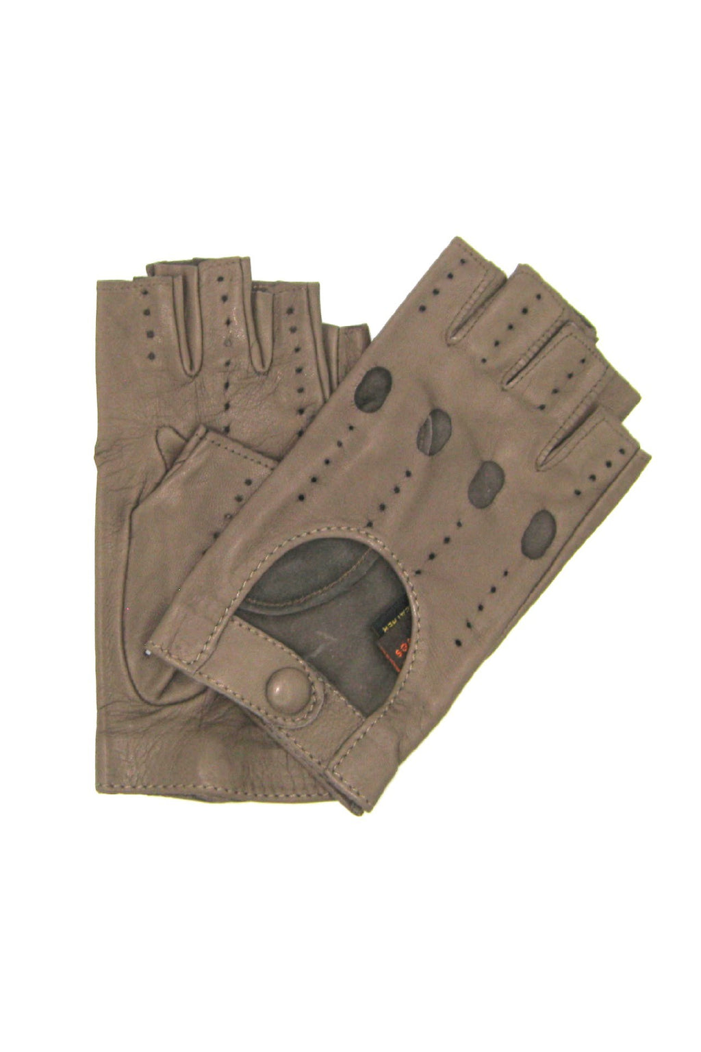 Guanto Guida sfoderto 1/2 dita - Fango