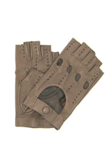 Ungefütterter 1/2-Finger-Fahrerhandschuh - Schlamm
