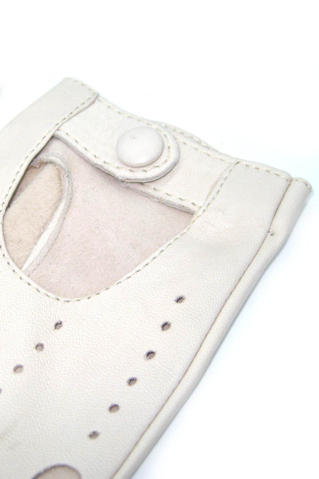 Guanto Guida sfoderato dita intere - Panna