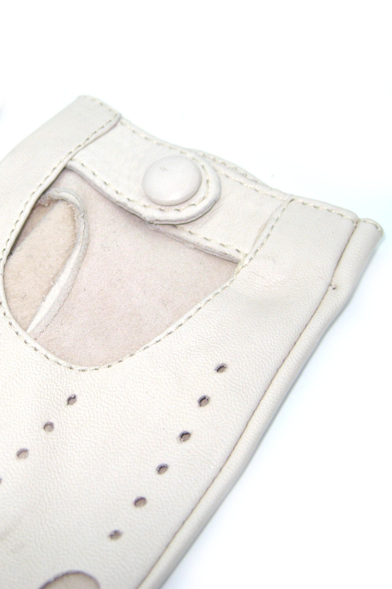 Guanto Guida sfoderato dita intere - Panna