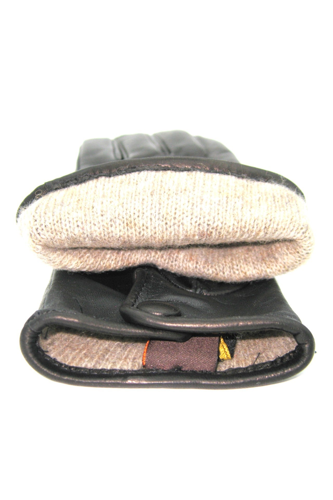 Guanto Nappa fodera cashmere Touch Screen - Nero