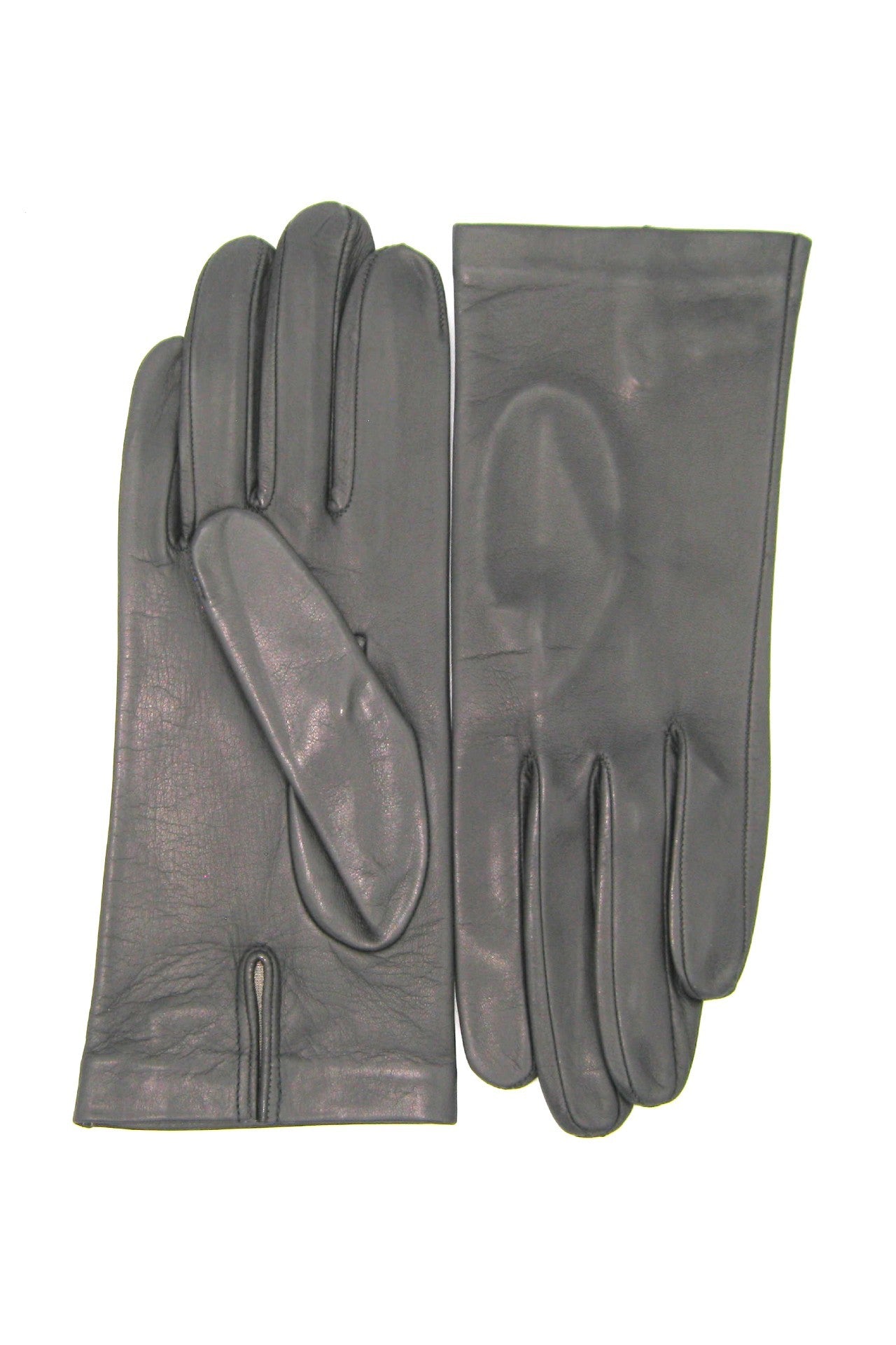 Nappahandschuh mit Seidenfutter - Dunkelgrau