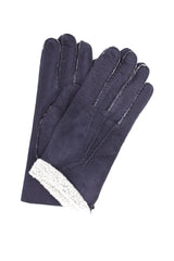 Schaffellhandschuh - Marineblau