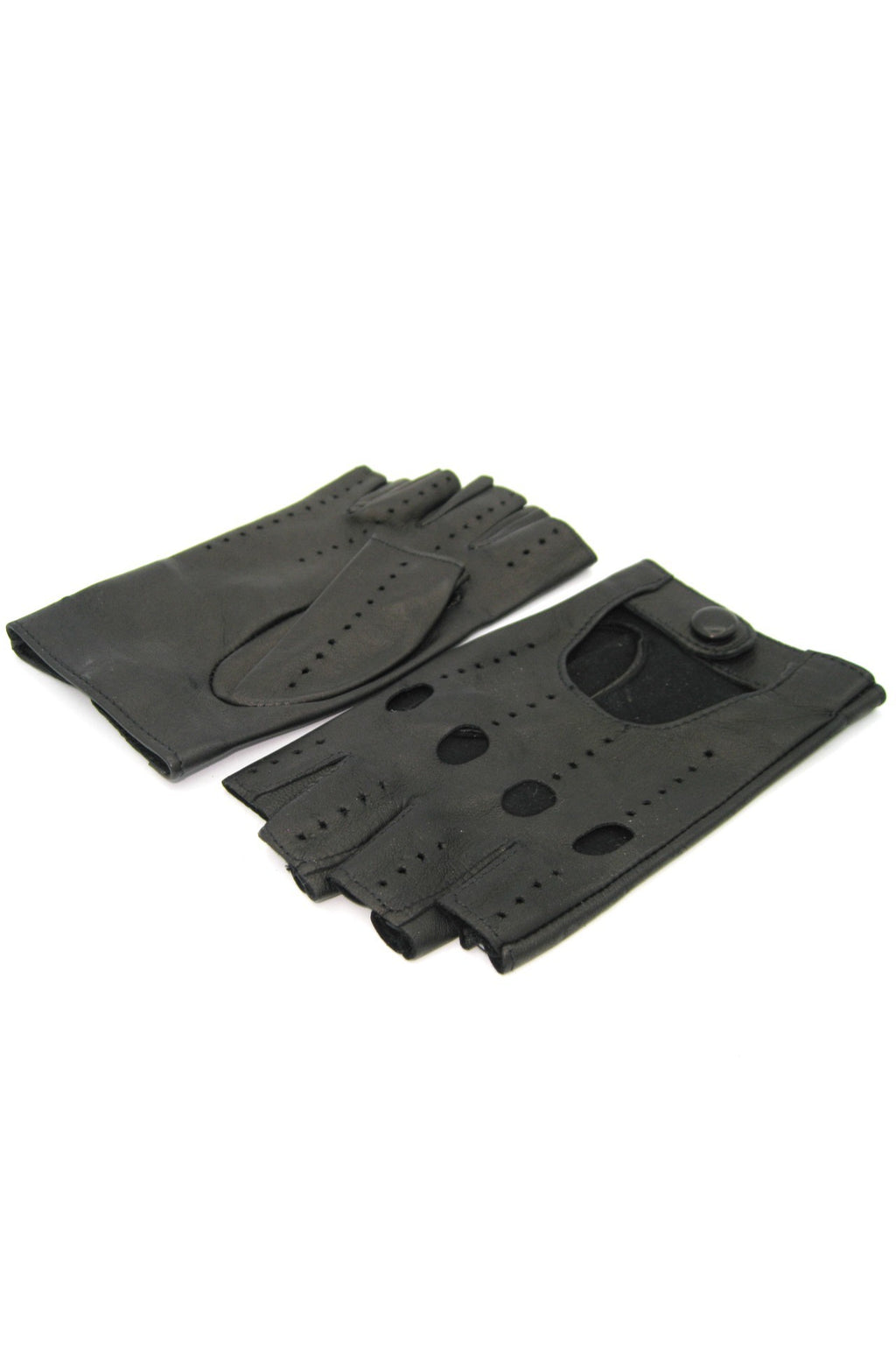 Guanto Guida sfoderto 1/2 dita - Nero