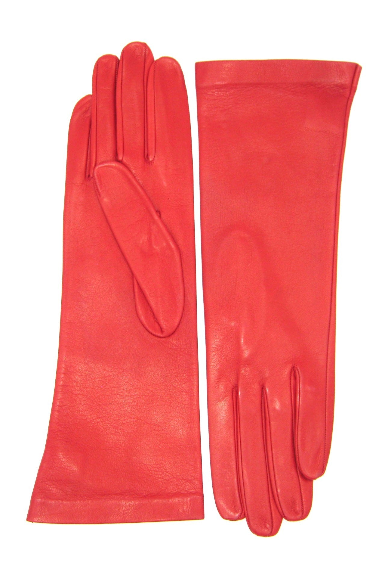 Guanto Nappa foderato seta - Rosso