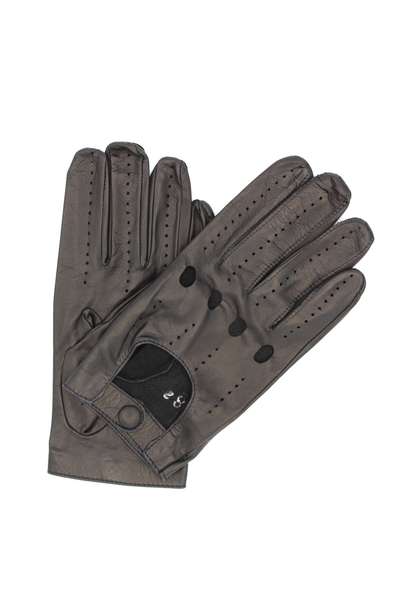 Guanto nappa guida dita intere - Nero