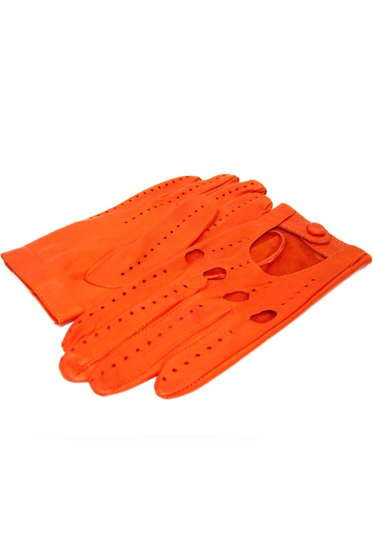 Guanto Guida sfoderato dita intere - Arancio scuro