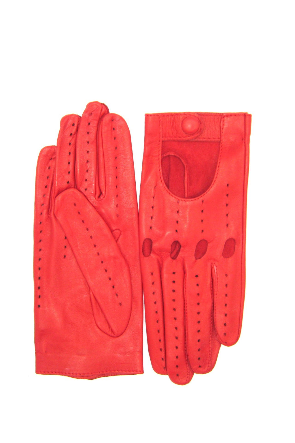 Guanto Guida sfoderato dita intere - Rosso