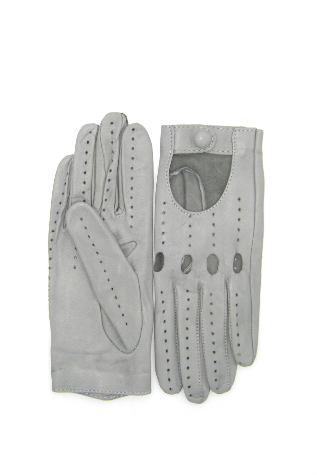 Guanto Guida sfoderato dita intere - grigio perla3