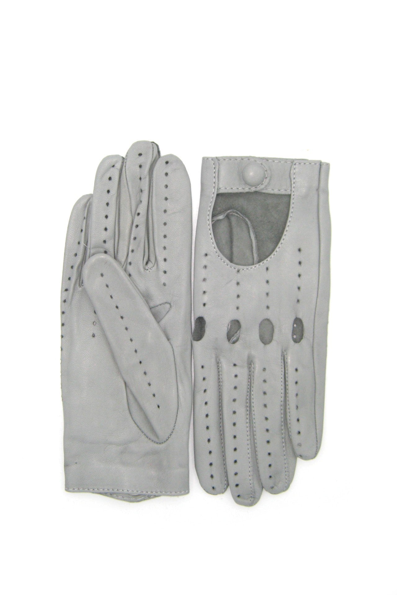 Guanto Guida sfoderato dita intere - grigio perla3