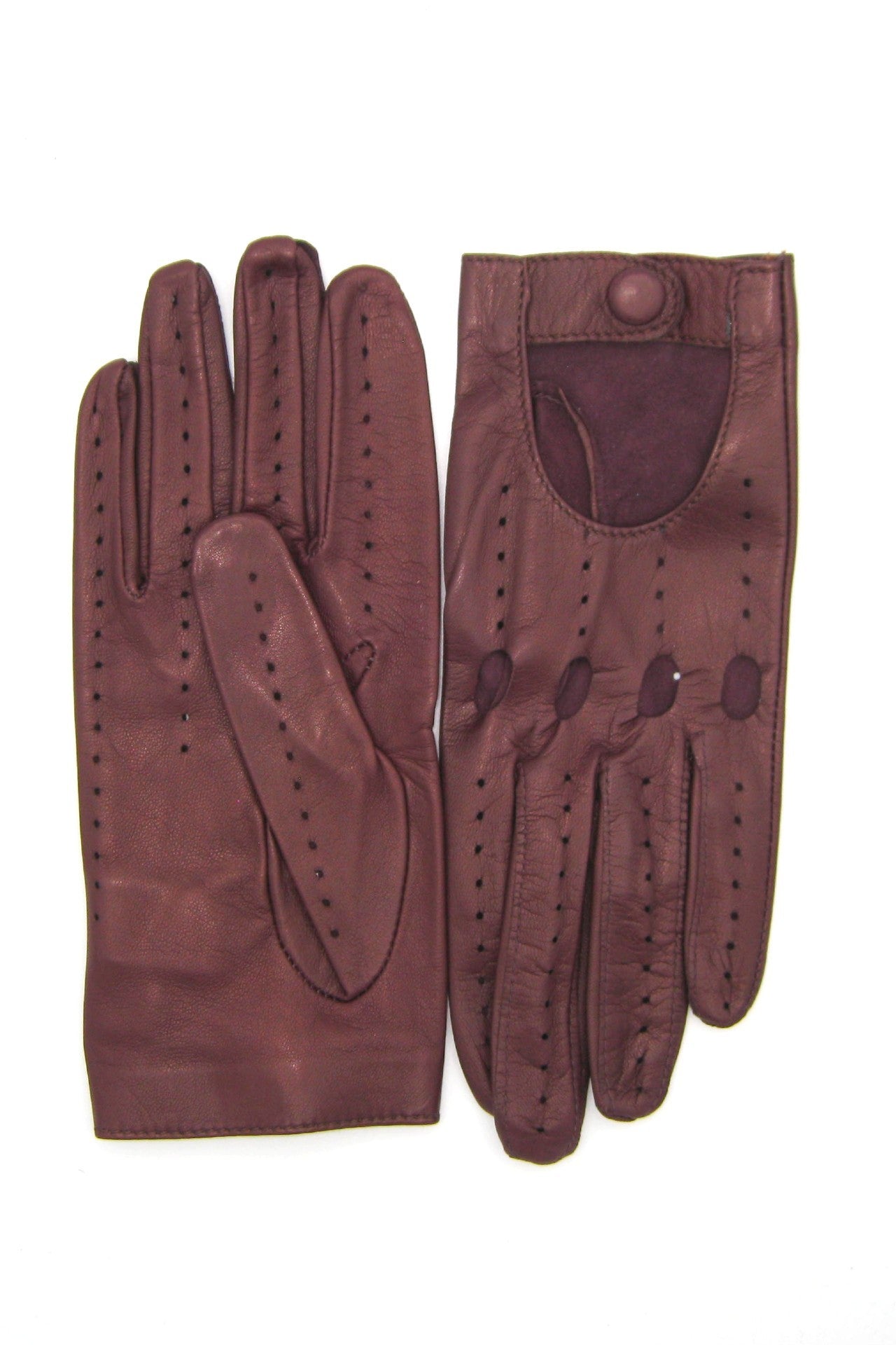 Unlined Full-Finger Driving Glove - Bordeaux – Sermoneta Gloves