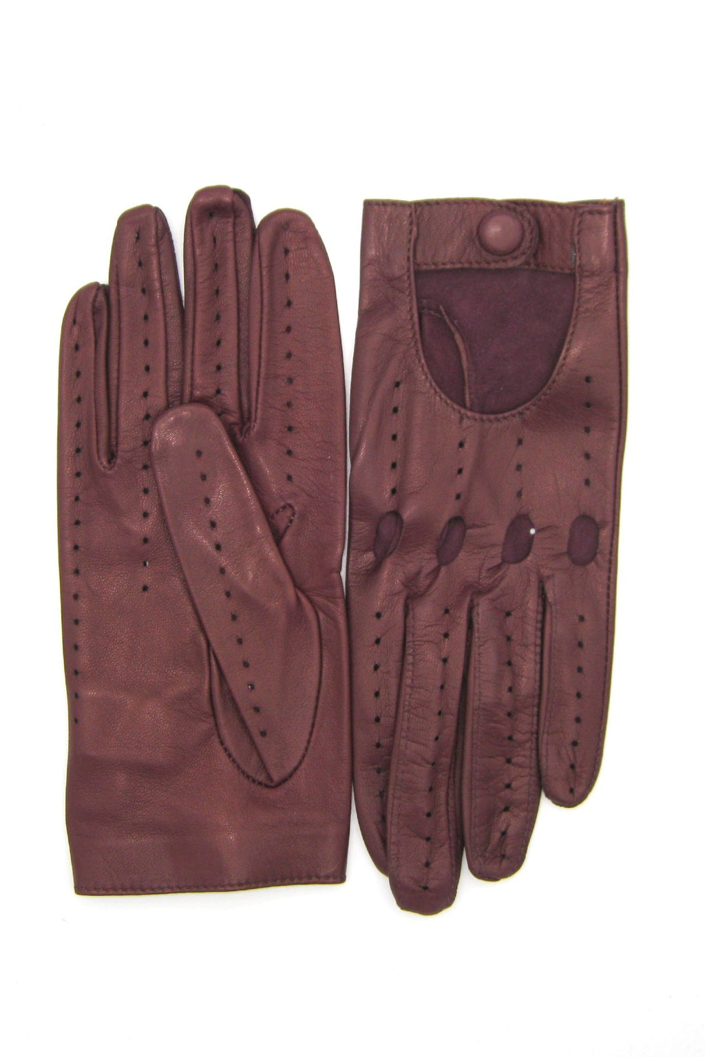 Guanto Guida sfoderato dita intere - Bordeaux