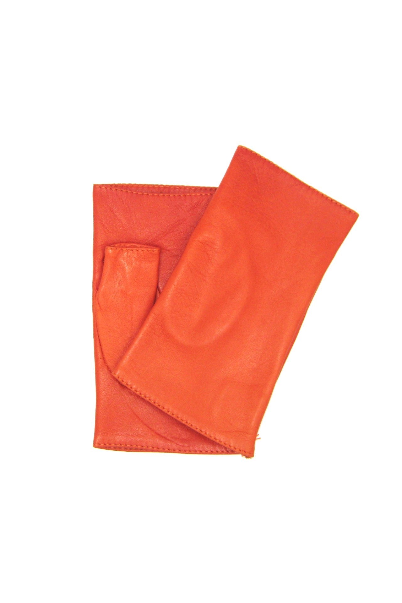 Manicotto in Nappa 2bt foderato seta - Arancio scuro