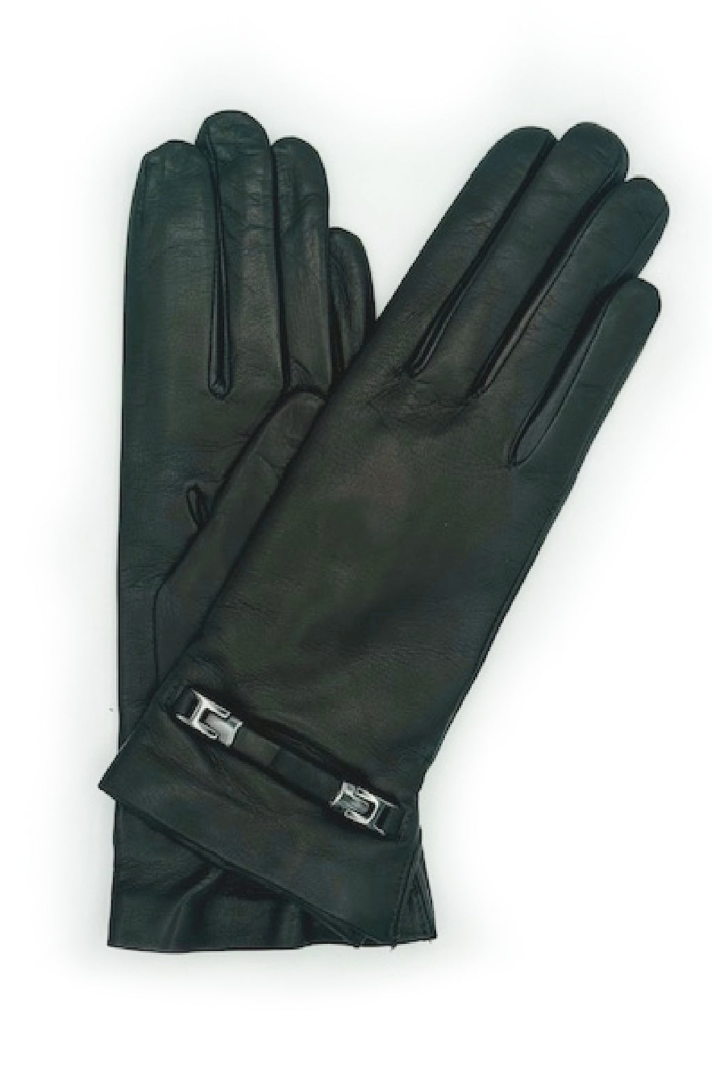 Guanto in Nappa con Staffa al polso fod. cashmere - T.Moro