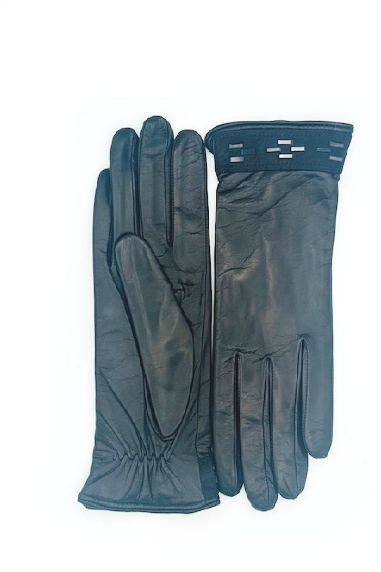 Guanto in Nappa con applicazione al polso - Nero