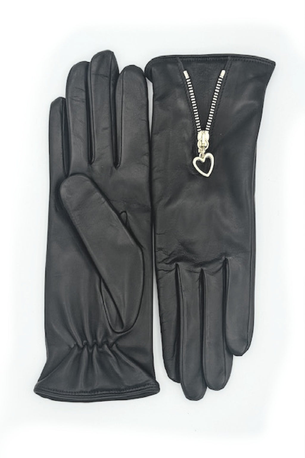 Guanto in Nappa con Zip fodera cashmere - T.Moro