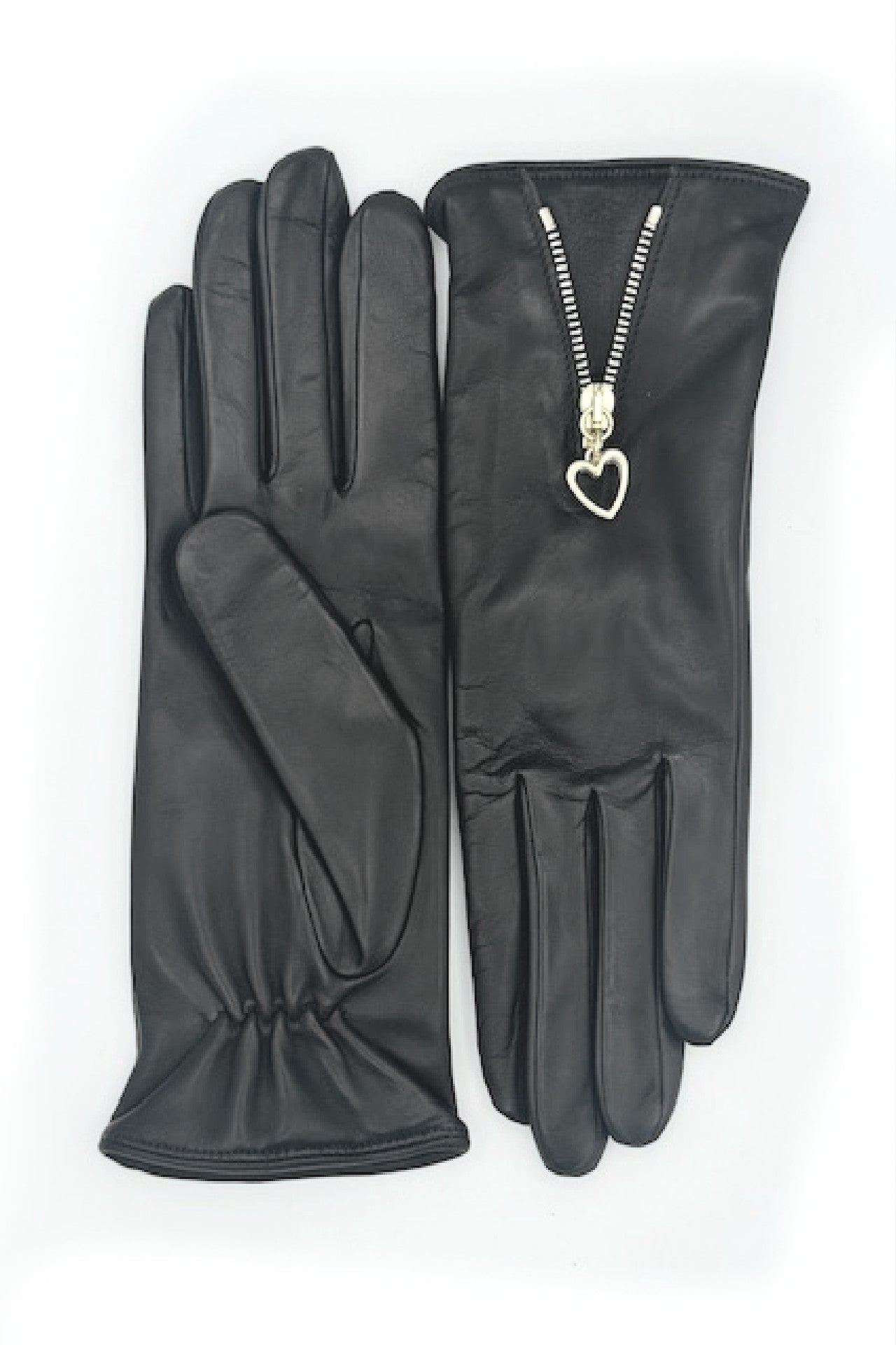 Guanto in Nappa con Zip fodera cashmere - T.Moro