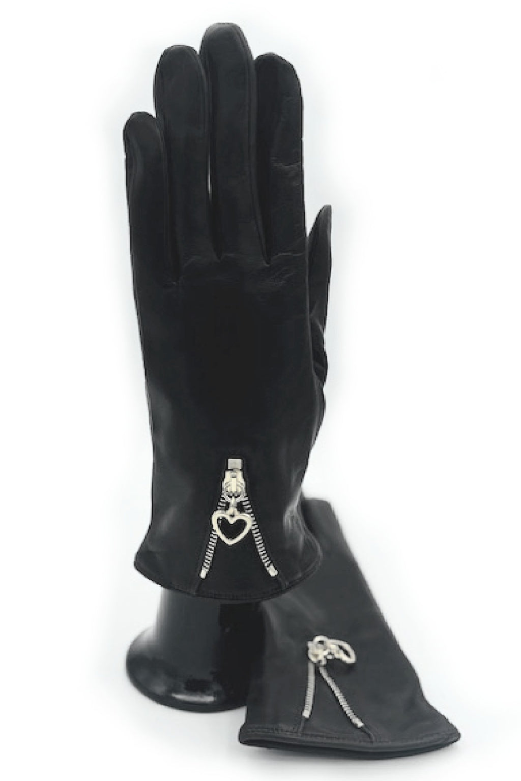 Guanto in Nappa con Zip fodera cashmere - T.Moro