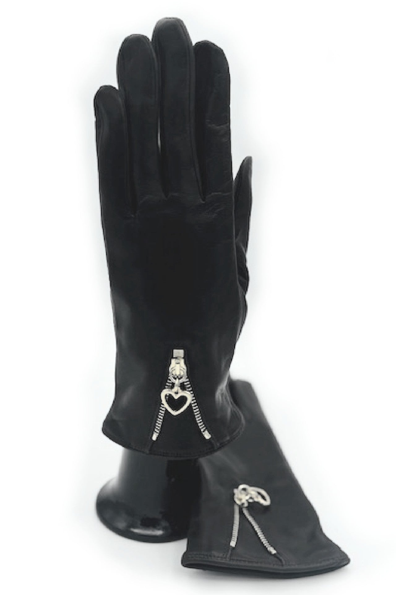 Guanto in Nappa con Zip fodera cashmere - T.Moro