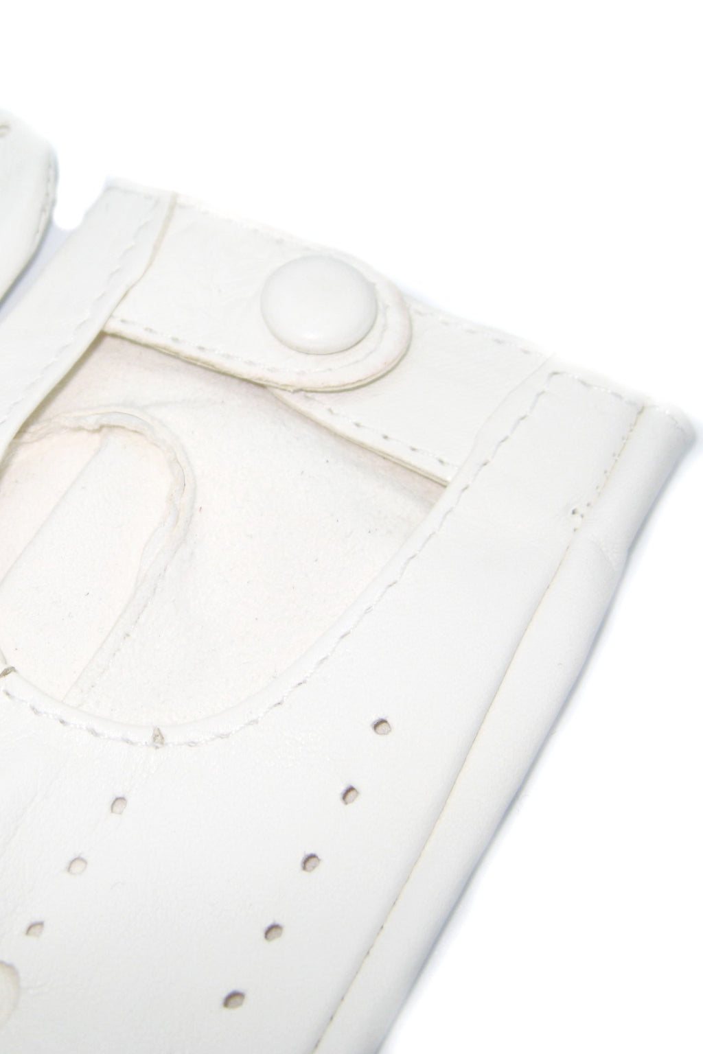 Guanto Guida sfoderato dita intere - Bianco