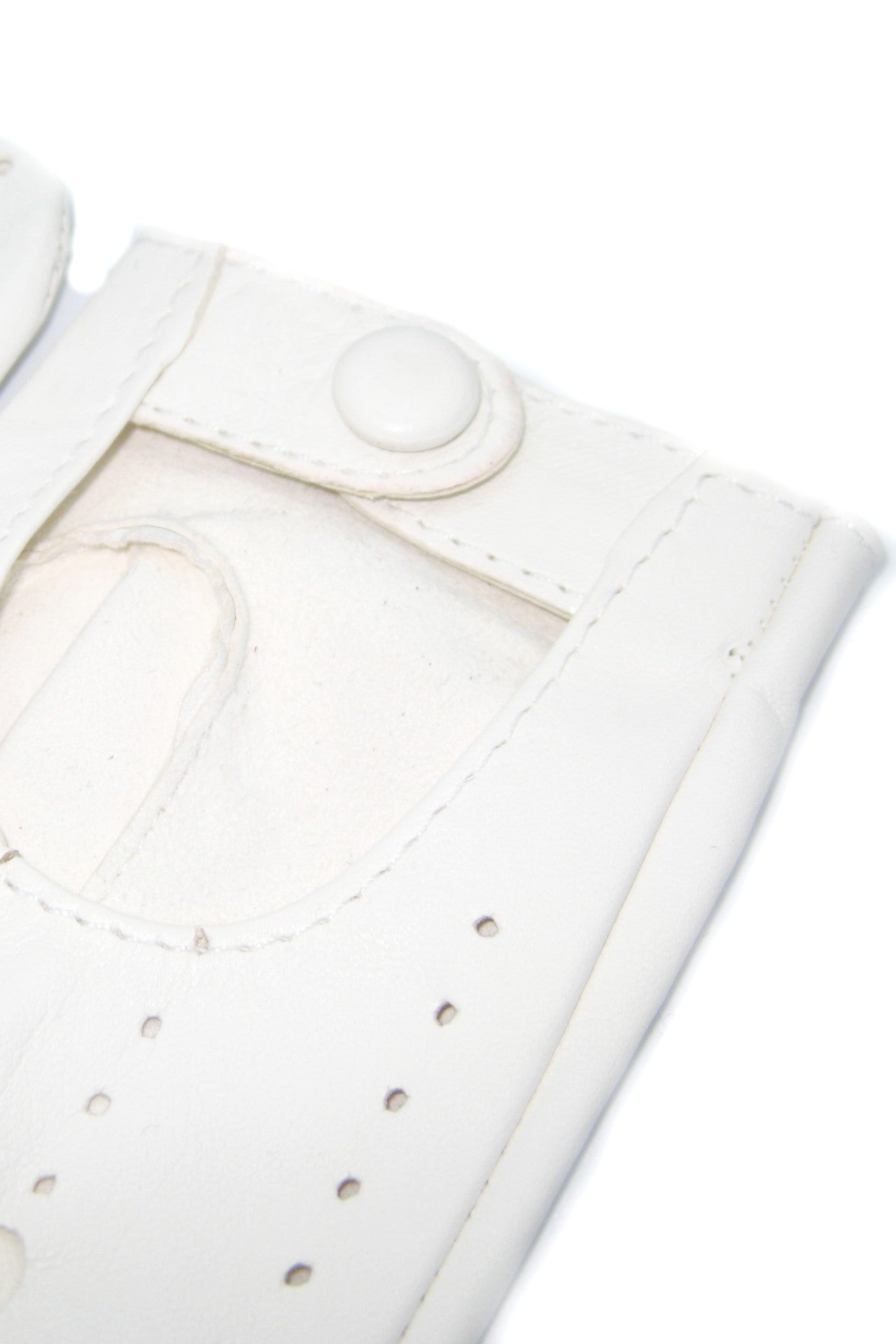 Guanto Guida sfoderato dita intere - Bianco