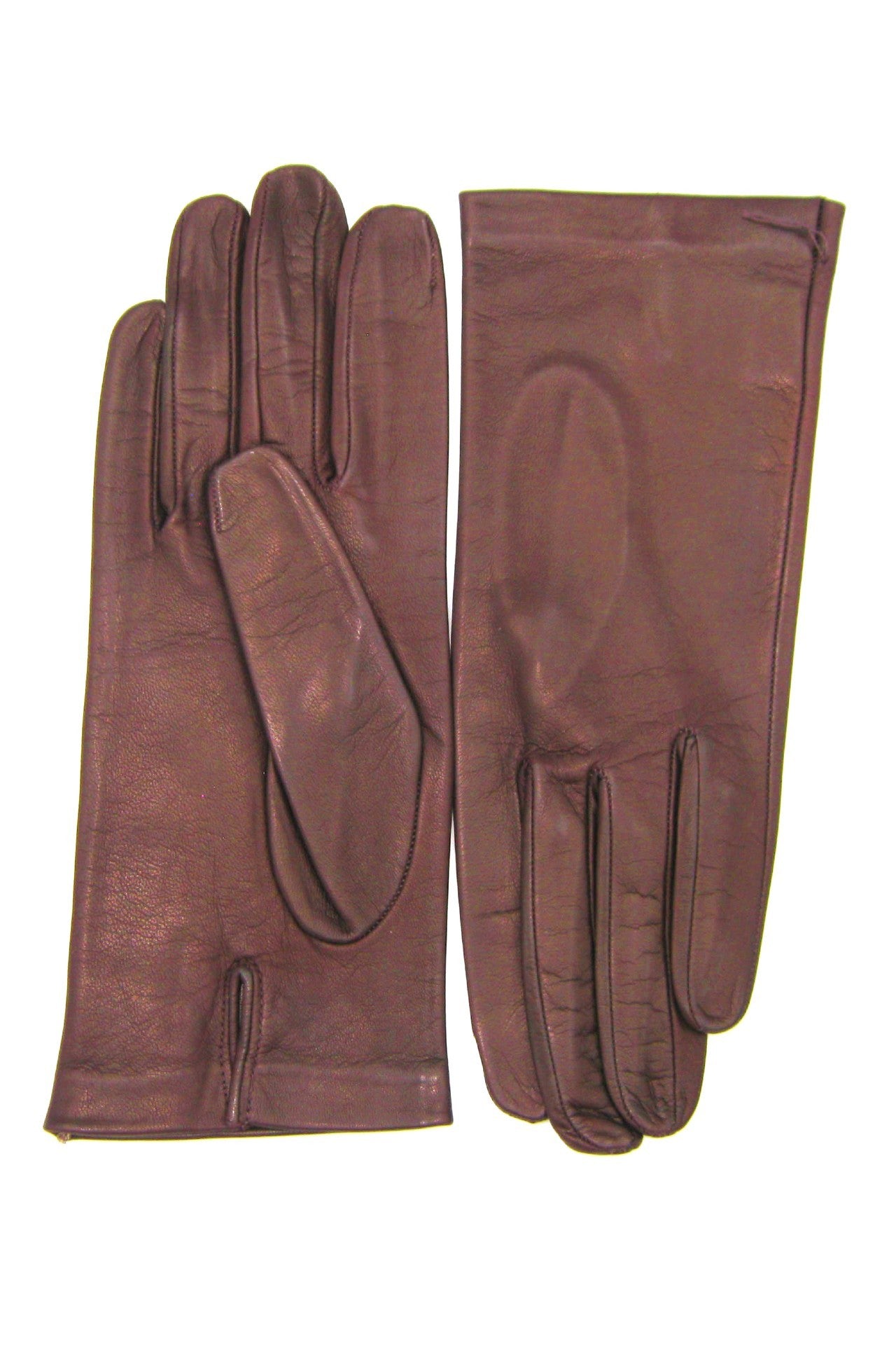Nappahandschuh mit Seidenfutter - Bordeaux
