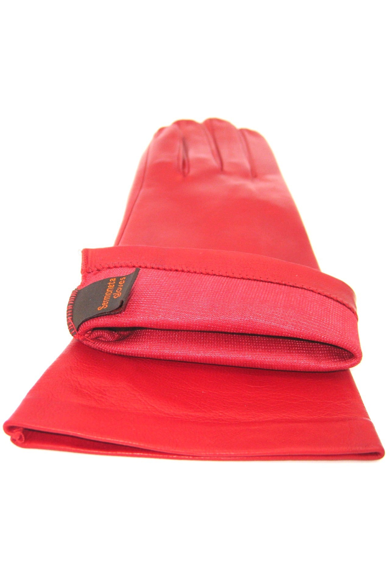 Guanto Nappa foderato seta - Rosso