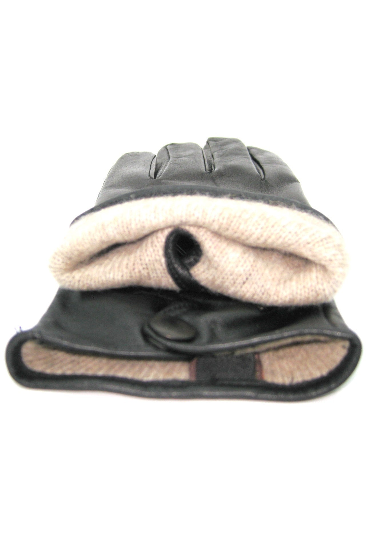 Guanto in Nappa fodera cashmere,Touch screen - Nero/Nero