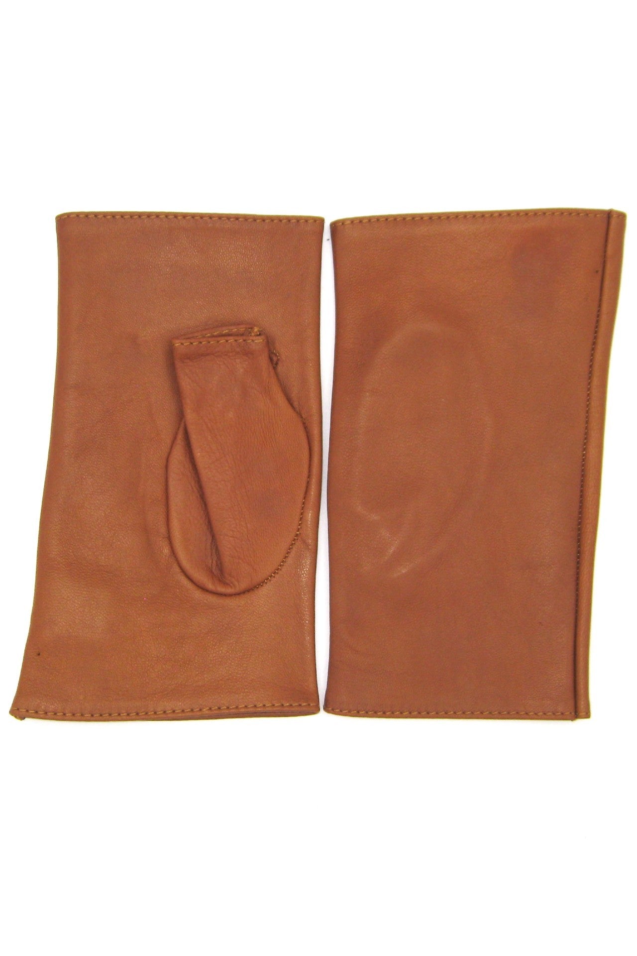 Manicotto in Nappa 2bt foderato seta - Tan