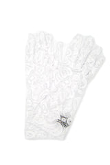Guanto in Merletto di Viscosa - Bianco