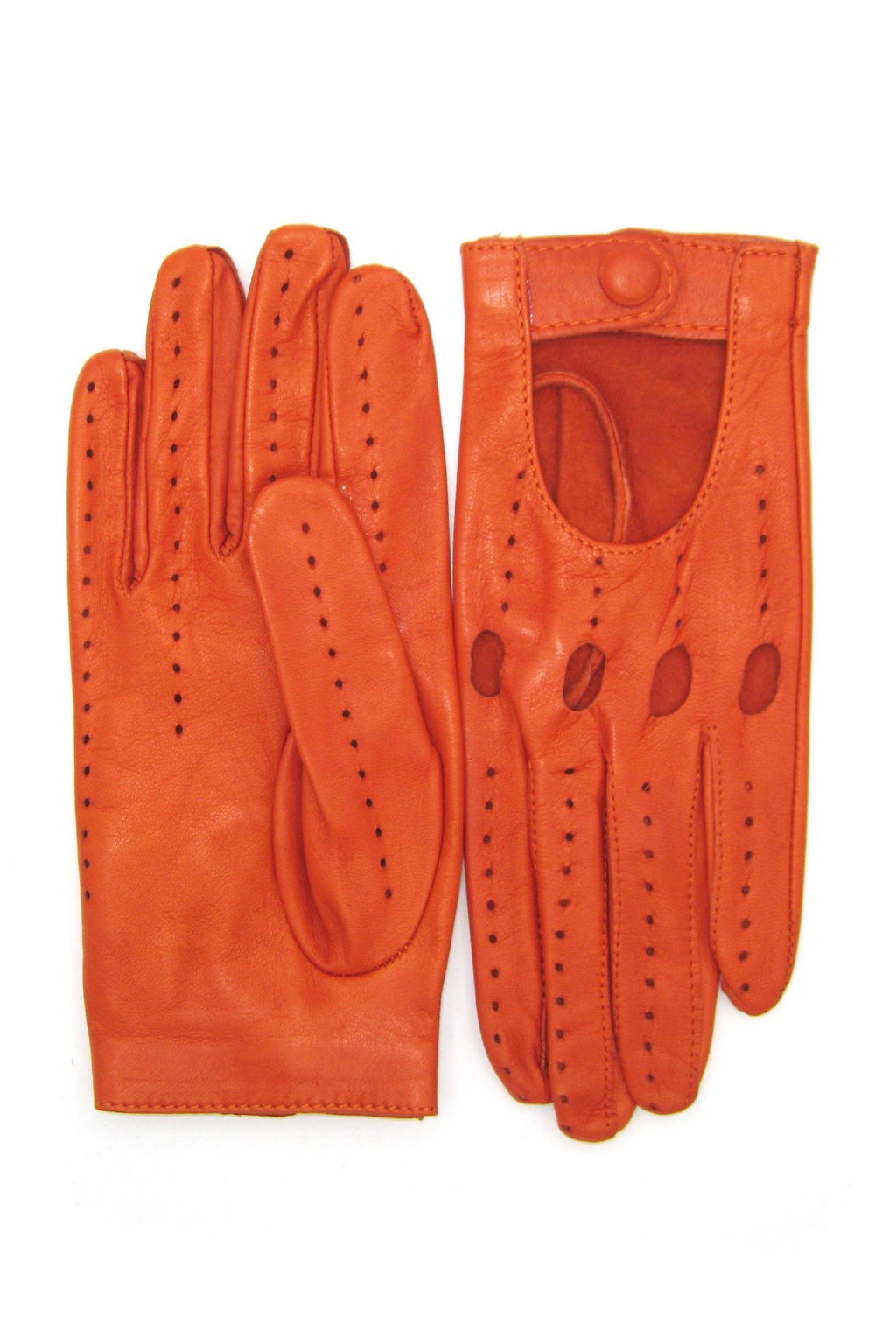 Guanto Guida sfoderato dita intere - Arancio scuro