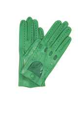 Ungefütterter Vollfinger-Fahrerhandschuh - Smaragdgrün