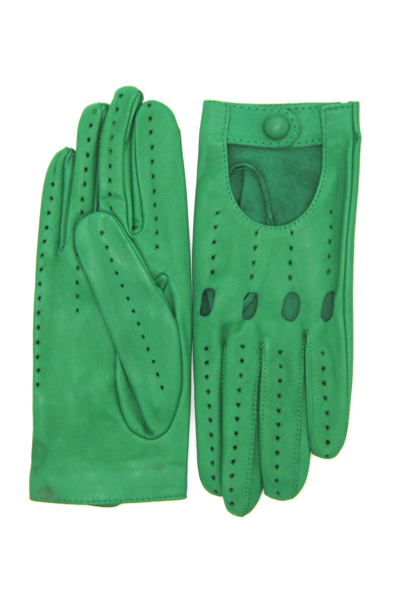 Guanto Guida sfoderato dita intere - Verde smeraldo