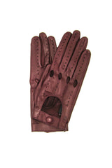 Ungefütterter Vollfinger-Fahrerhandschuh - Bordeaux