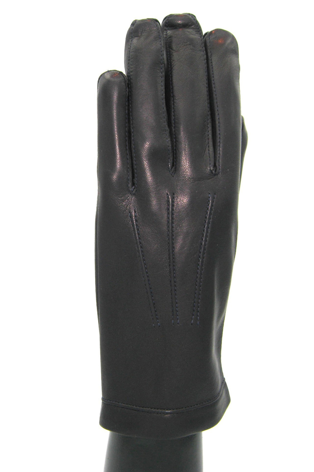 Guanto in nappa foderato seta - Navy