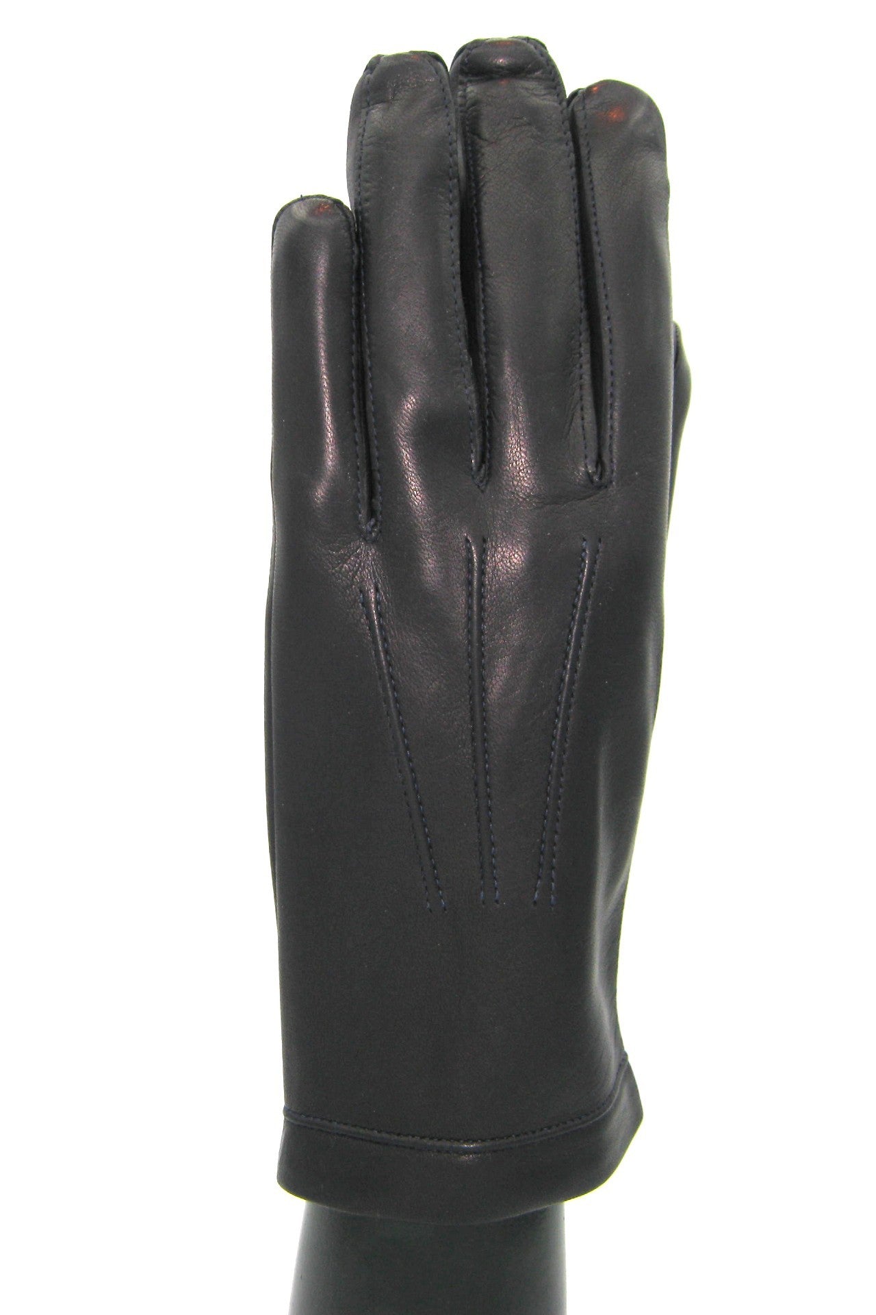 Guanto in nappa foderato seta - Navy