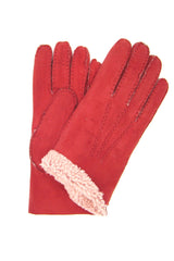 Schaffellhandschuh - Rot