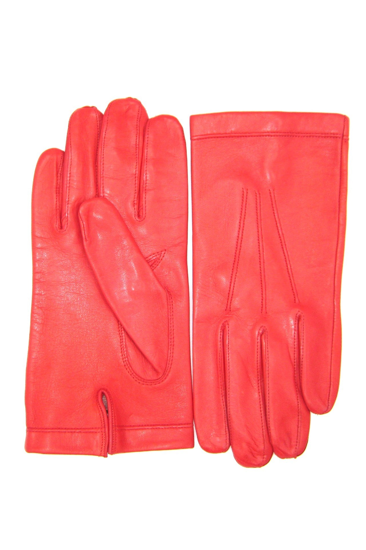 Guanto in nappa foderato seta - Rosso