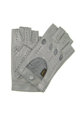 Ungefütterter 1/2-Finger-Fahrerhandschuh - Grau/Perle