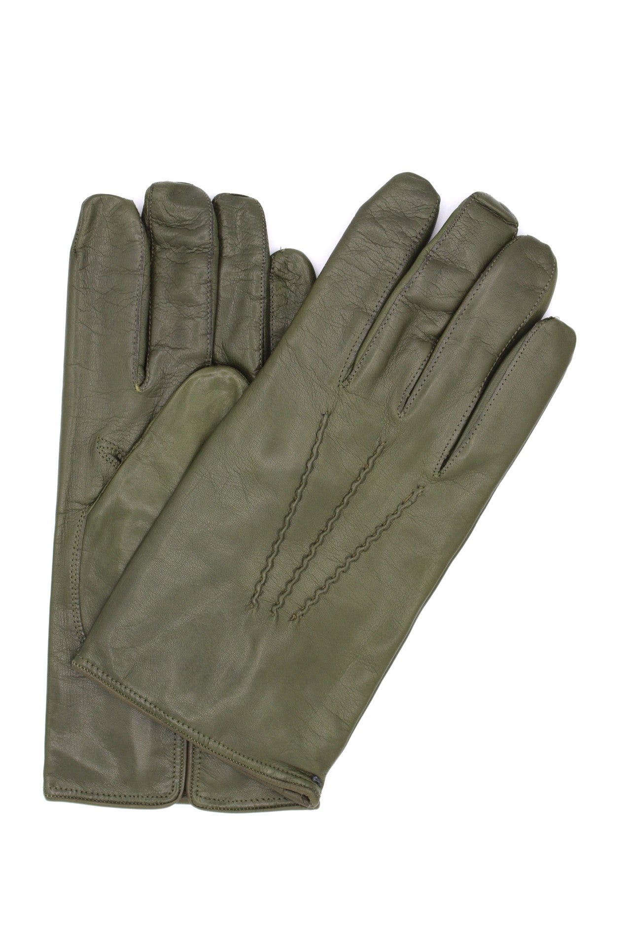 Guanto Nappa foderato cashmere - Verde militare