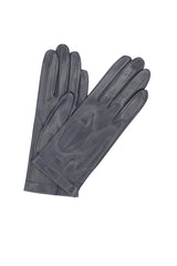 Nappahandschuh mit Seidenfutter - Marineblau