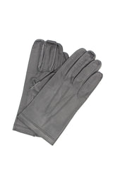 Seidengefütterter Nappahandschuh - Grau