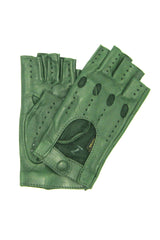 Guanto Guida sfoderto 1/2 dita - Verde oliva