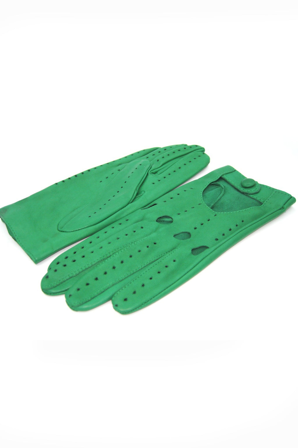 Guanto Guida sfoderato dita intere - Verde smeraldo