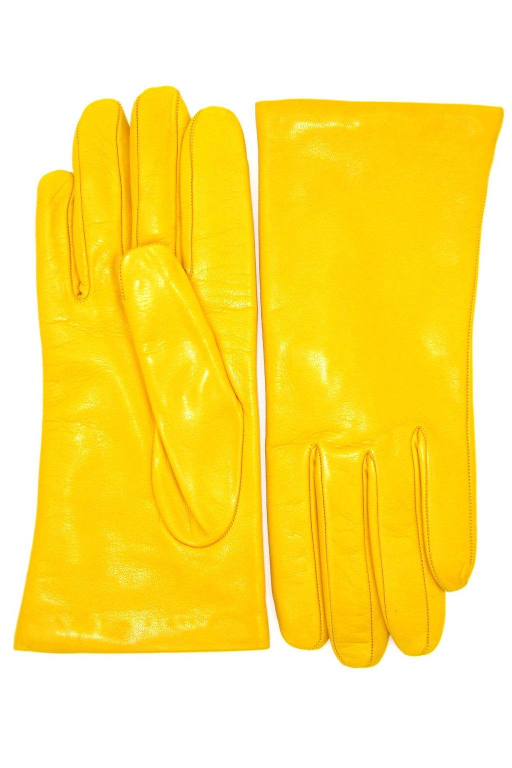Guanto Nappa foderato cashmere - Giallo ocra