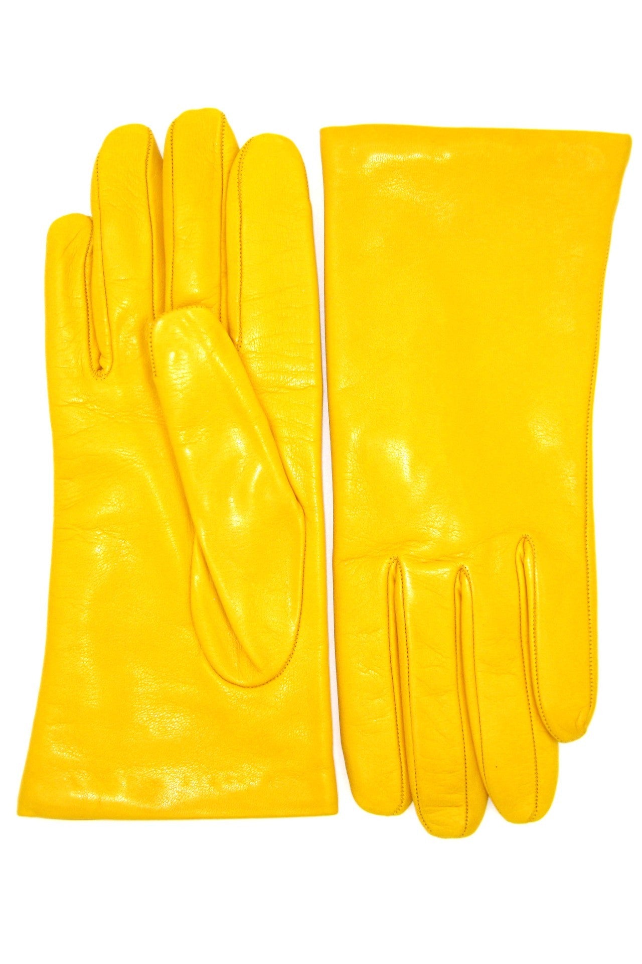 Guanto Nappa foderato cashmere - Giallo ocra