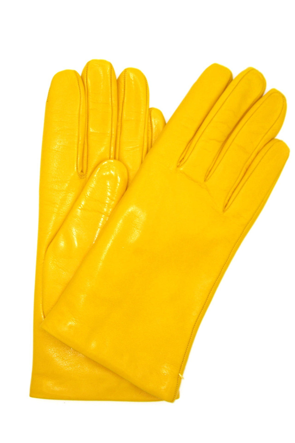 Guanto Nappa foderato cashmere - Giallo ocra