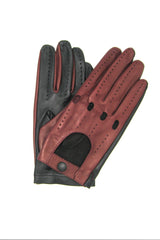 Guanto da guida con palmo touch-screen - Nero/Bordeaux