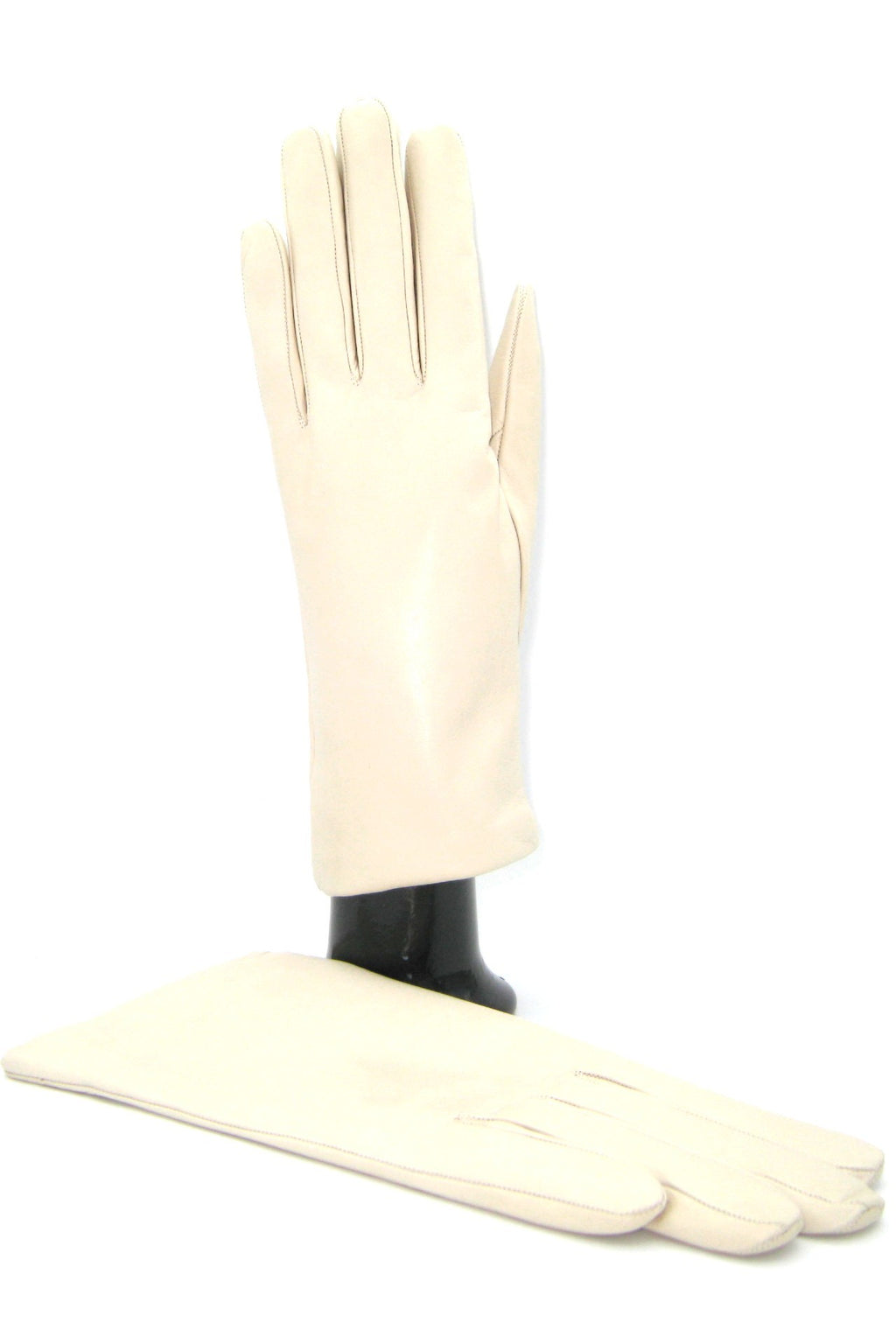 Nappahandschuh mit Kaschmirfutter - Creme