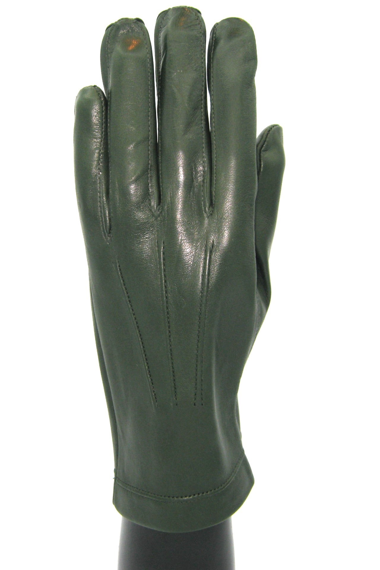 Guanto in nappa foderato seta - Verde scuro